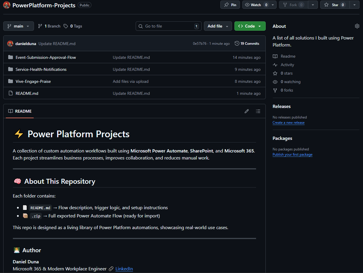 Power Platform Automation Flows